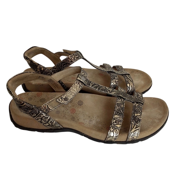 Taos Trophy Metallic Bronze sandals - Picture 1 of 10